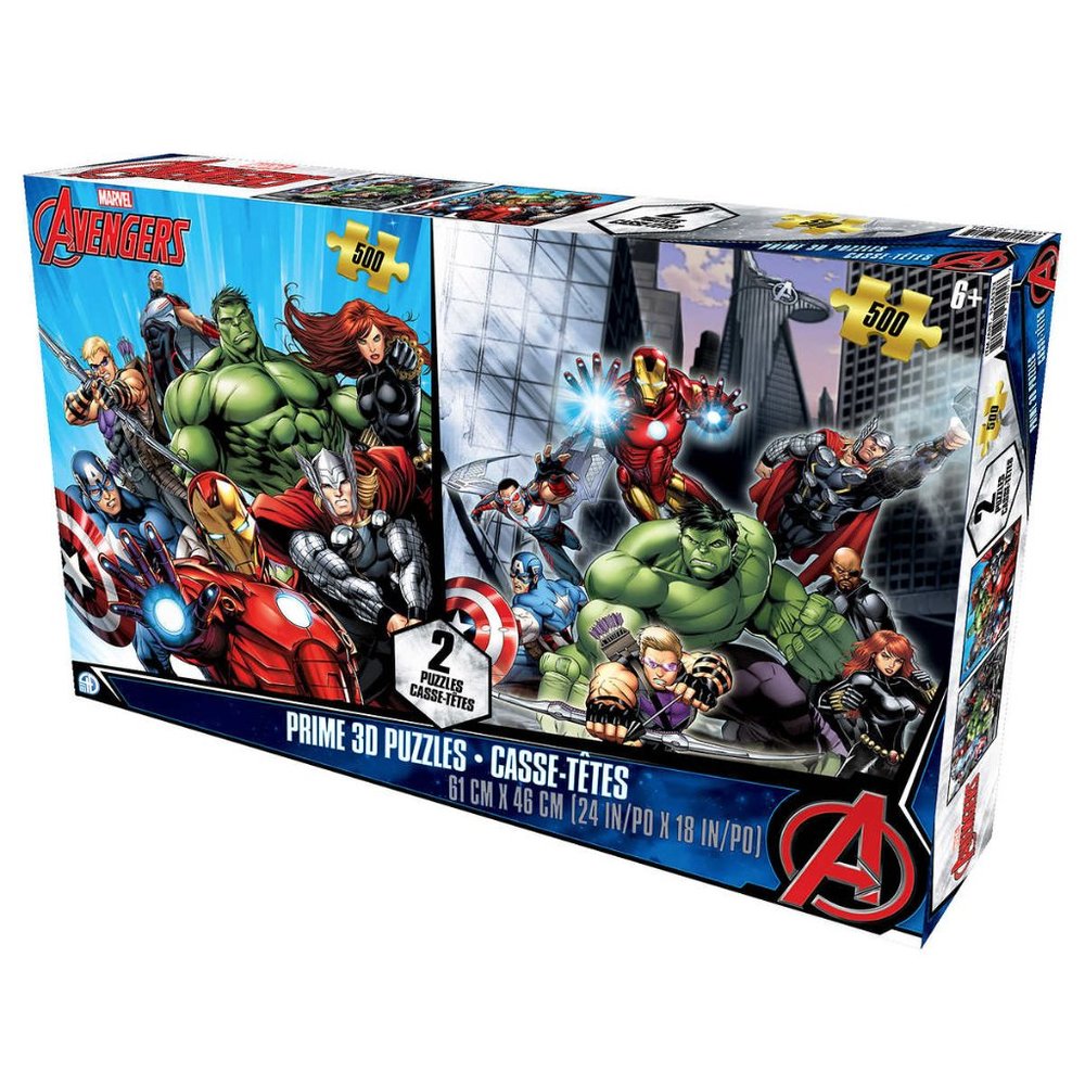 Marvel Avengers Prime 3D Lenticular Puzzles – Twin Pack (New)
